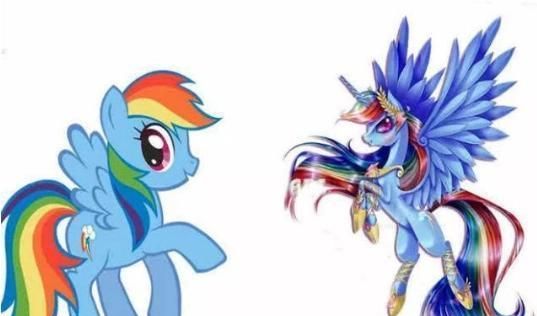 小马宝莉:六位主角进化成天角兽,柔柔高贵美丽,云宝造型炫酷