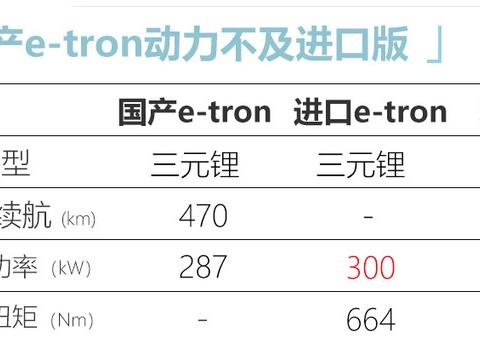 奥迪国产e-tron实车！动力不及进口版 售价或下调
