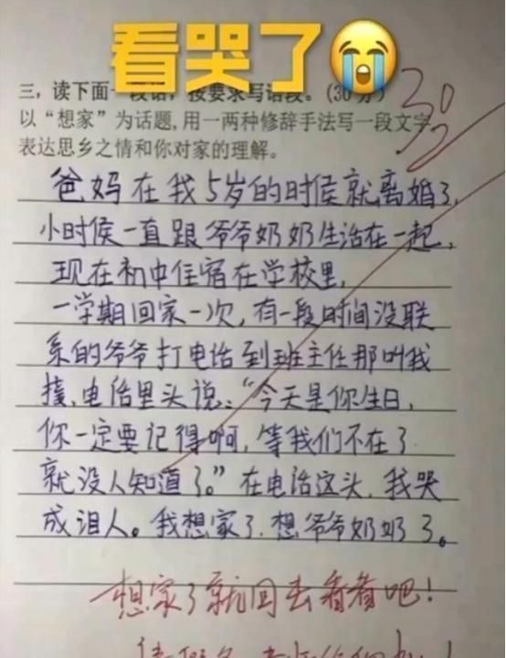 小学生满分作文《孤独》,没有"孤独"二字,却令老师动容落泪