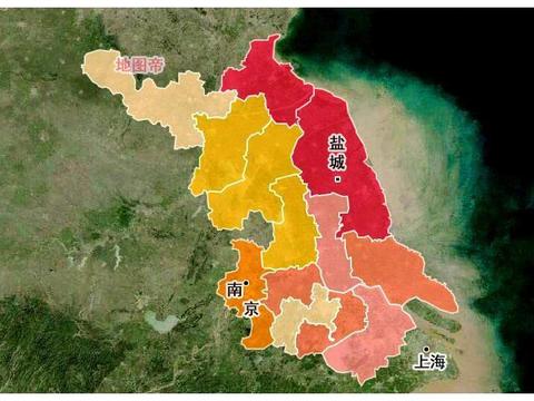 上海不止地图上那么大，在江苏盐城还有块地，是徐汇区5倍多