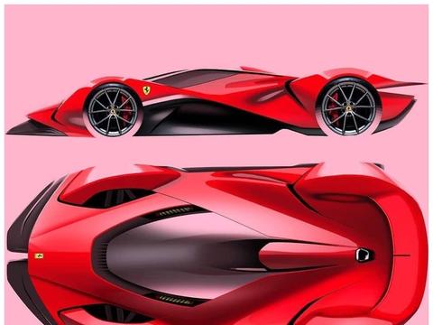 法拉利GPX概念车粉红配色，女生的热爱！