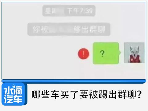哪些车买了要被踢出群聊？