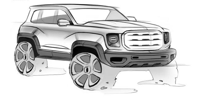 走硬派路线,哈弗全新SUV设计图曝光