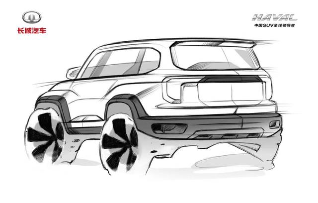 走硬派路线,哈弗全新SUV设计图曝光
