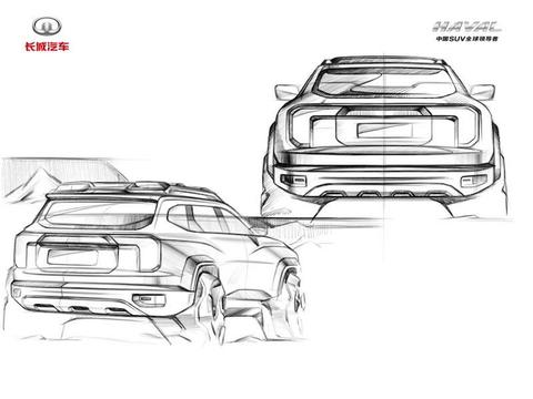大师亲自设计/造型个性十足 哈弗全新品类SUV设计手稿曝光
