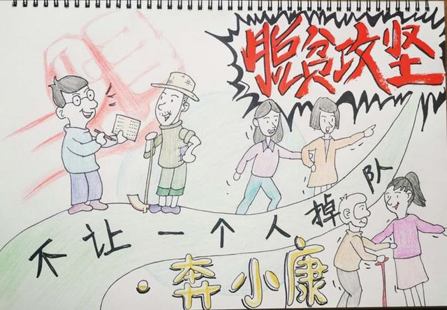 西安工业大学青年学子创作脱贫攻坚主题漫画作品