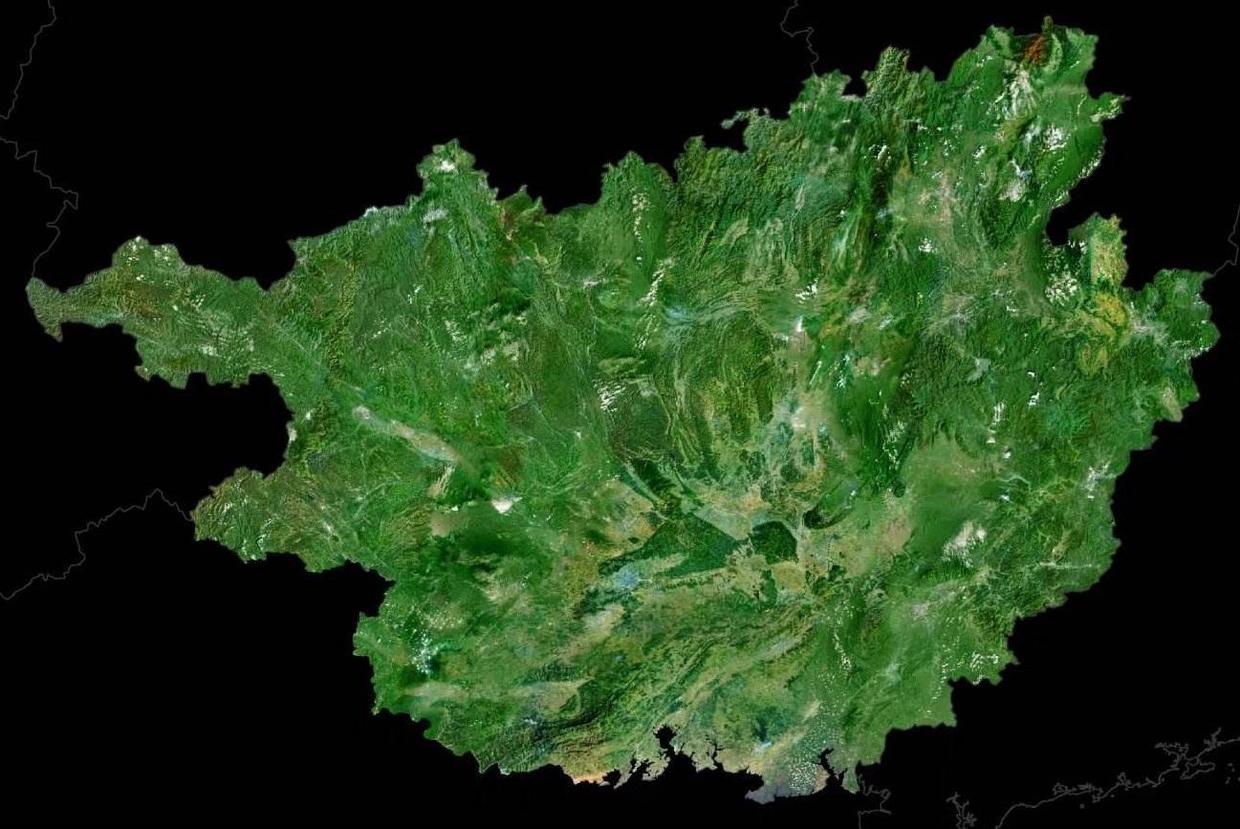 广西卫星地图