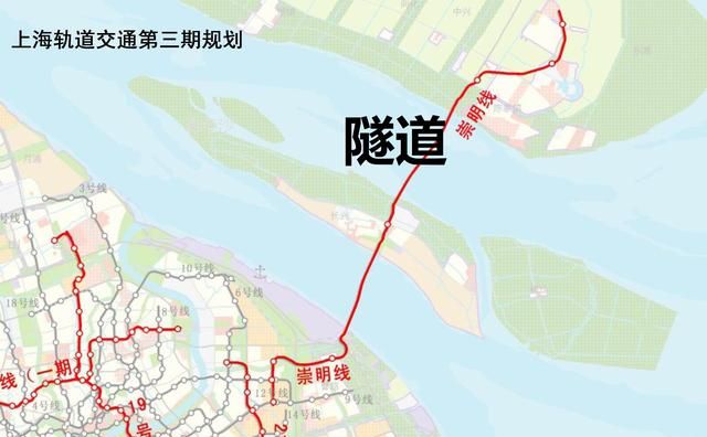 分析上海轨道交通崇明线的分期计划