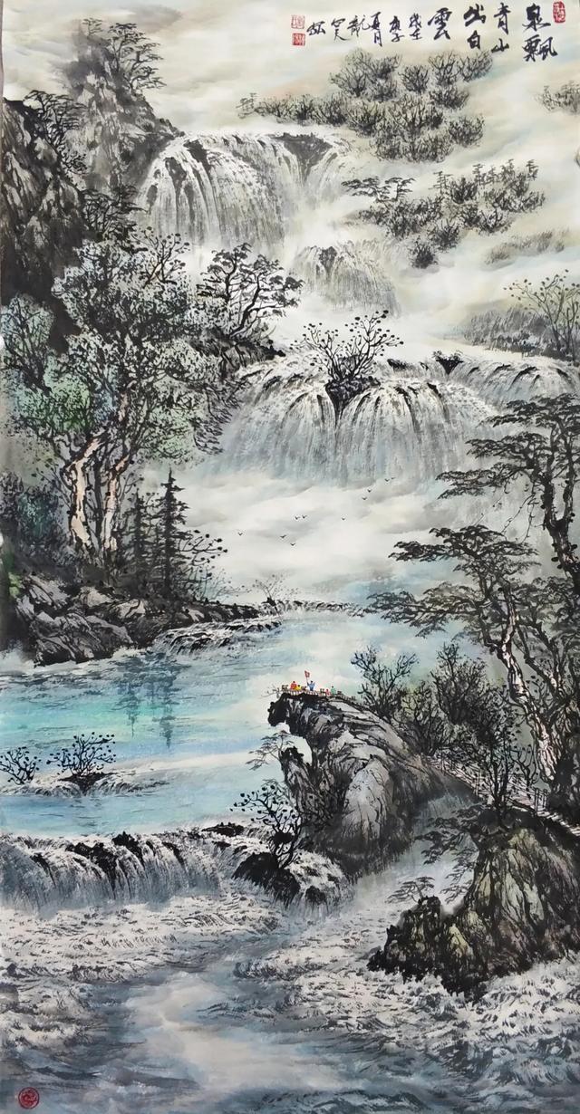 师从曾刚,画家刘钟杨的山水国画传奇
