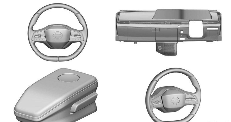 将配备一体式12英寸贯穿双屏 日产Ariya内饰专利图曝光