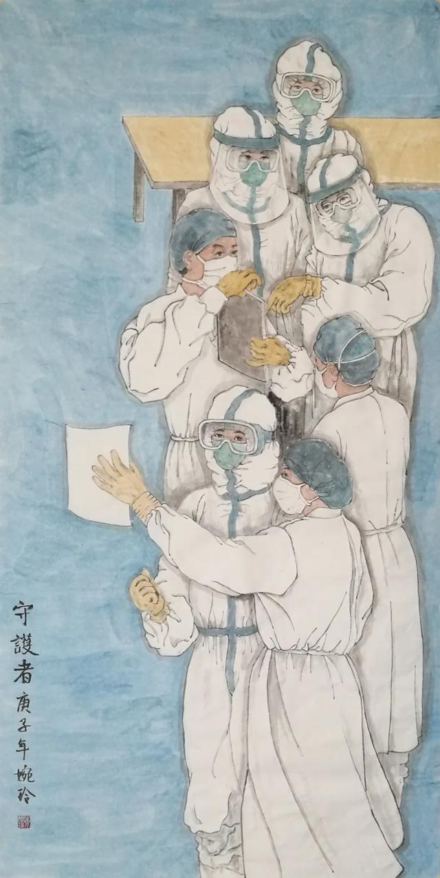 "艺心战疫——岭南画院画家抗疫主题作品展"作品欣赏