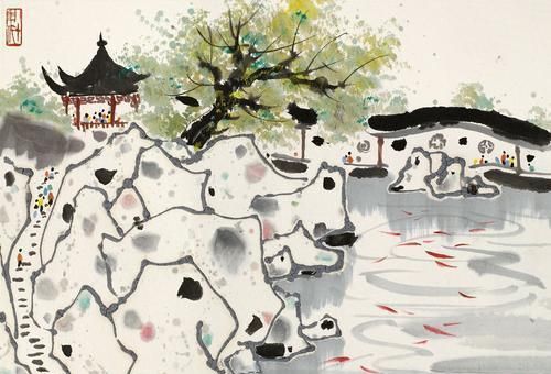 “中国画”没人比吴冠中画得更好,中国画在他笔下活了起来!