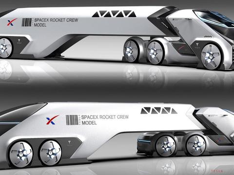 非官方的“特斯拉太空卡车”概念车