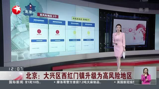 北京：大兴区西红门镇升级为高风险地区_新浪新闻