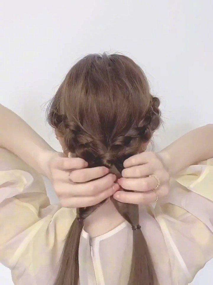 2款韩系温柔小姐姐编发|日常通勤必备发型