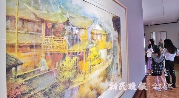 名家画展办到中职校园 鼓励学生打破思维的条条框框