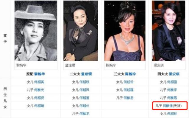 赌王讣闻曝光四房并列为妻,子女名单首现神秘第十七子何猷邦