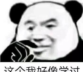 这个我好像学过(熊猫头考试表情包)