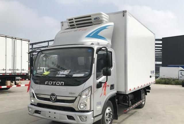 新款国六福田奥铃cts4.2米冷藏车(图文解析)不超重的蓝牌冷藏