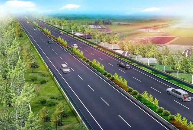 山西在建的一条高速公路,双向四车道,全长约93.86公里