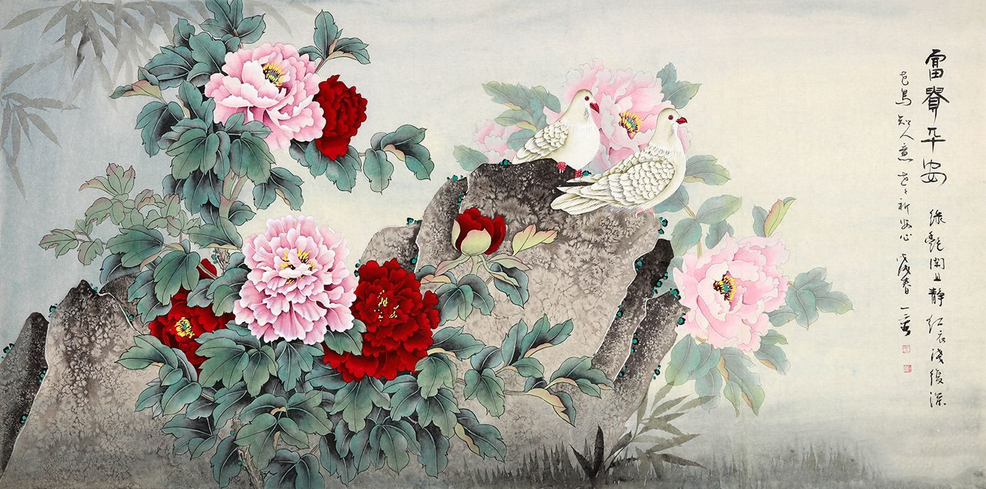 现代简约家居挂画 国画花鸟画 文雅别致之选
