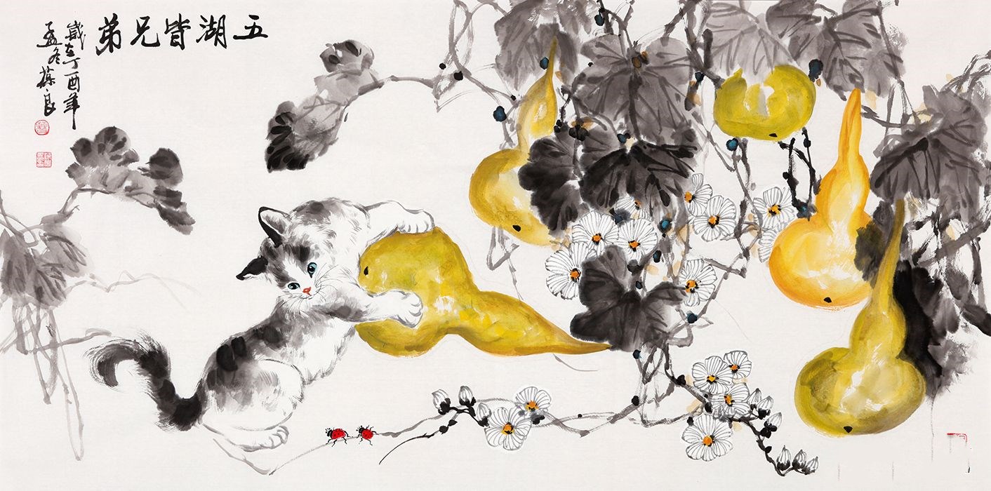 现代简约家居挂画 国画花鸟画 文雅别致之选