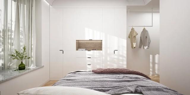 114㎡清新北欧风格婚房装修,弧形元素甜蜜升级