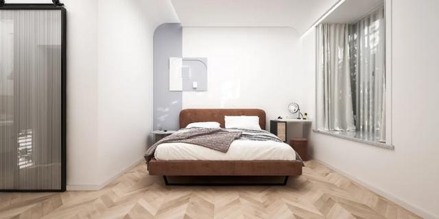 114㎡清新北欧风格婚房装修,弧形元素甜蜜升级