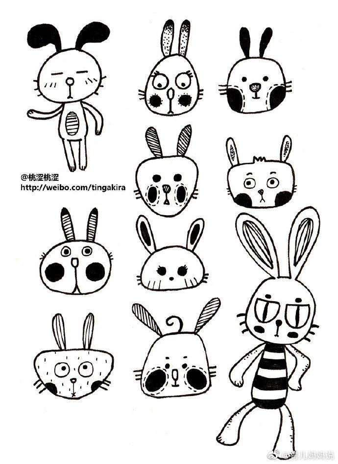 小动物简笔画!