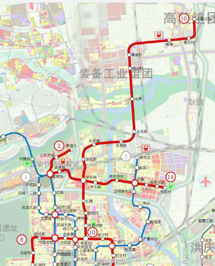 西安地铁10号线地图,西安地铁10号线泾渭站 西安今天西安地铁10号线 一期开工西安到高陵未来可以