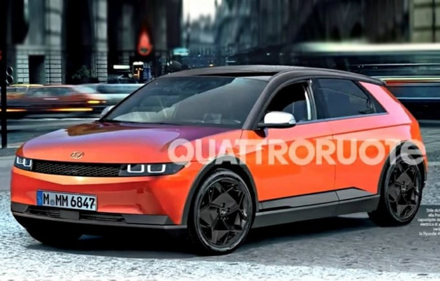 最高续航450km,现代纯电动SUV 45渲染图曝光,预计2021年上市