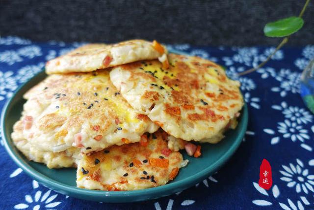 豆腐蔬菜饼,口感独特,营养成分丰富,一家老小都爱吃