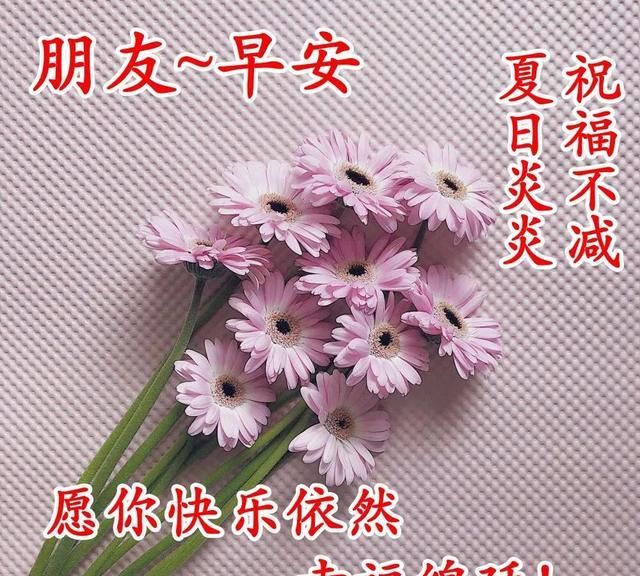 7月4日周末早上好漂亮图片带祝福,祝你早安吉祥