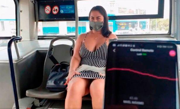 哥伦比亚成人女星不戴口罩在公车拍视频,违反防疫规定被警方通缉