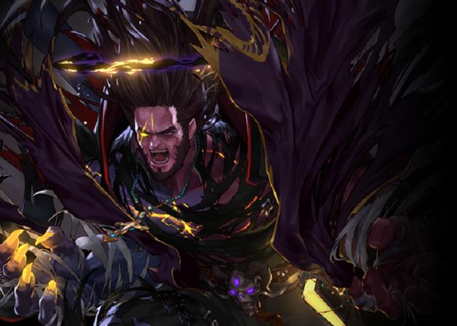 dnf:男圣职者三觉立绘:蓝拳像"美队",驱魔像"海王"