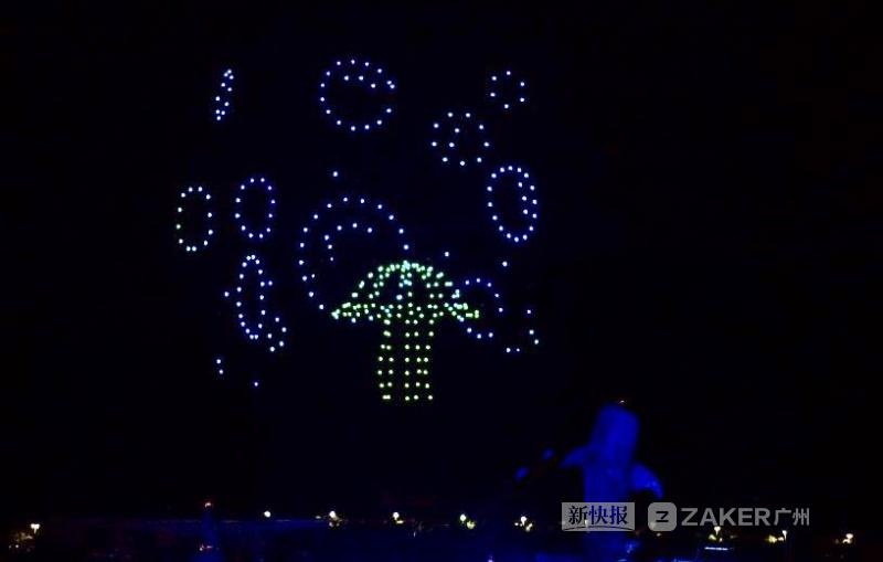 珠海横琴海洋动物“飞”上天 “烟花星闪幻彩Show”再放异彩