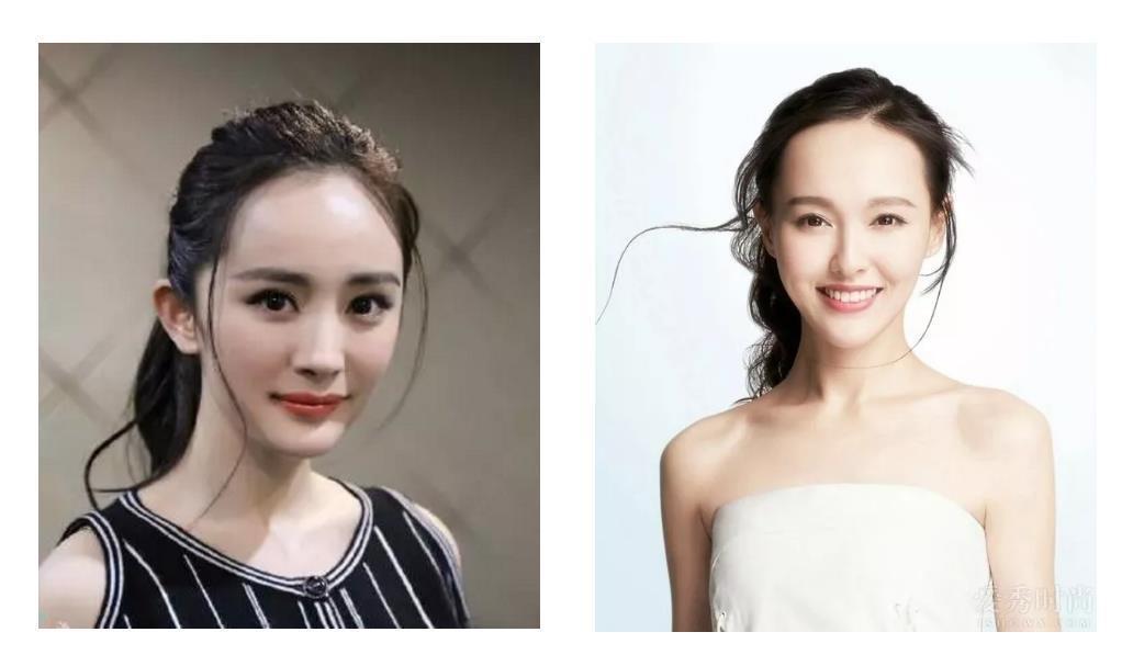 杨幂唐嫣发际线引人关注再好看的明星也抵不过发际线的逃离