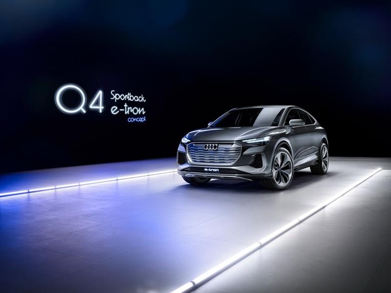 续航500公里,6.3秒破百,奥迪Q4 Sportback e-tron概念车亮相