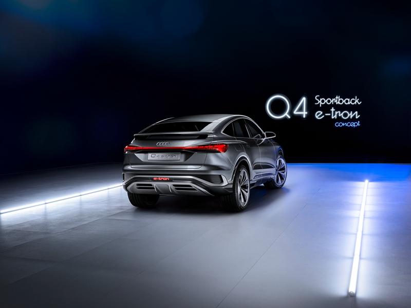 续航500公里，6.3秒破百，奥迪Q4 Sportback e-tron概念车亮相