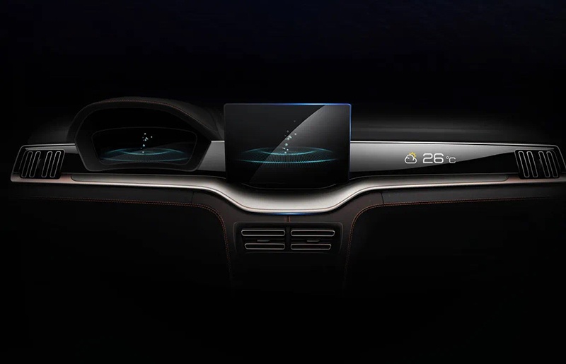 细节披露/双层中控台 比亚迪宋PLUS内饰效果图曝光