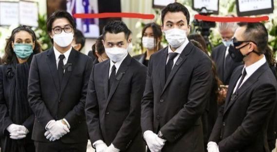 礼堂内三位太太并排站,亲哥被何猷君踩内增高坑惨,二房家硬气