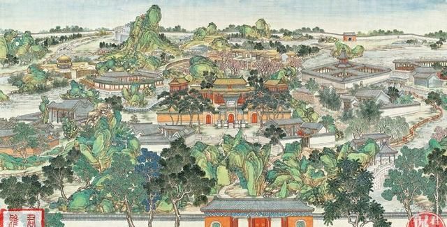 红楼梦绘画展现大观园鸟瞰图第一处景色为何叫曲径通幽处