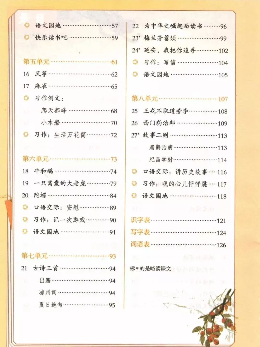 统编版2020年秋四年级上册语文电子教材课本(高清版,可打印)