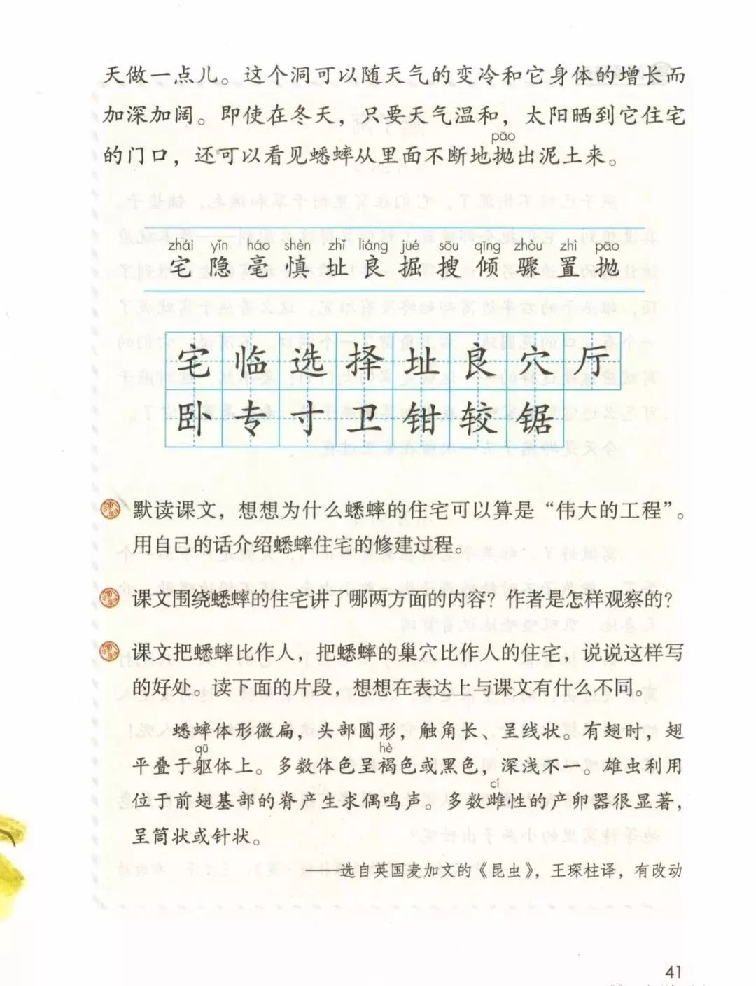 统编版2020年秋四年级上册语文电子教材课本(高清版,可打印)