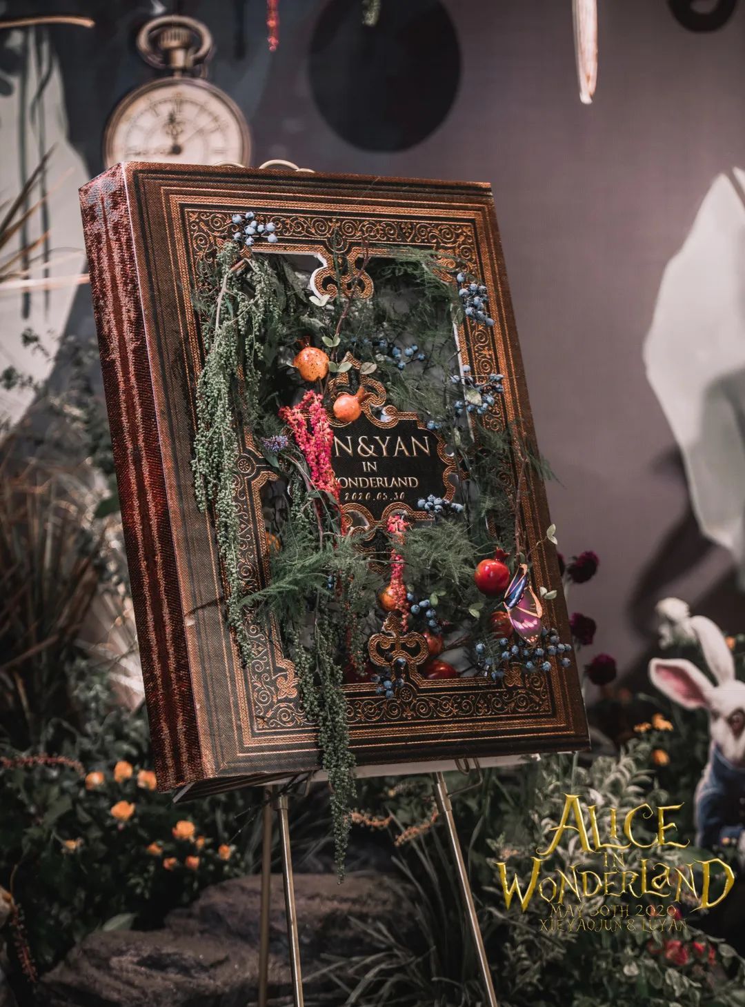 爱丽丝梦游仙境的奇幻婚礼，充满魔法的奇妙现场