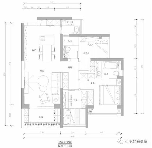 95m²小三房，三口之家超强收纳