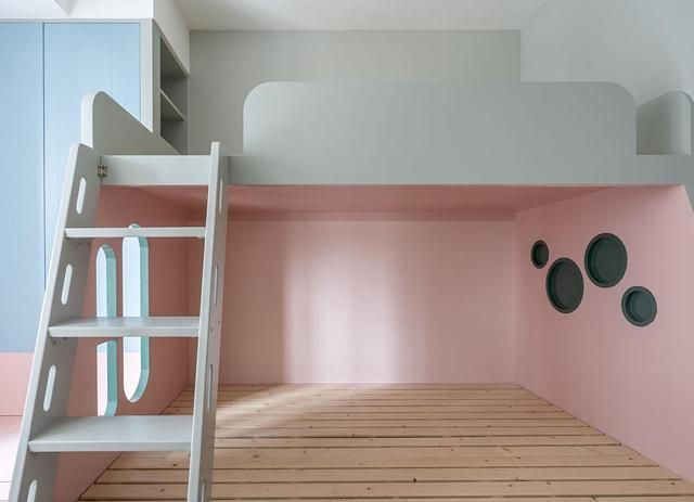 二胎来了也不怕!9㎡儿童房打组合式高低床,一房多用不火没道理