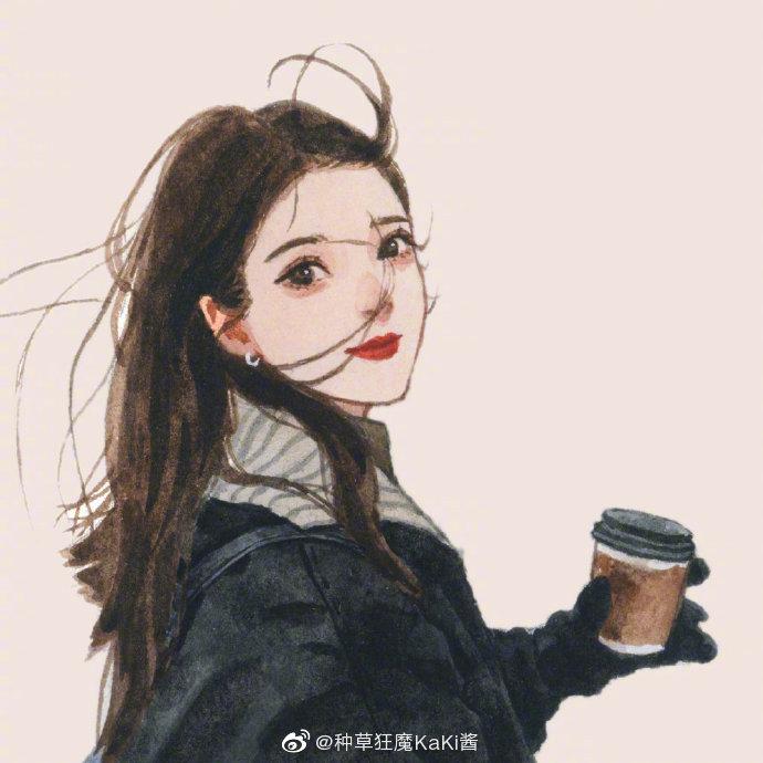 分享一组好看的水彩女生插画头像 dream小画儿