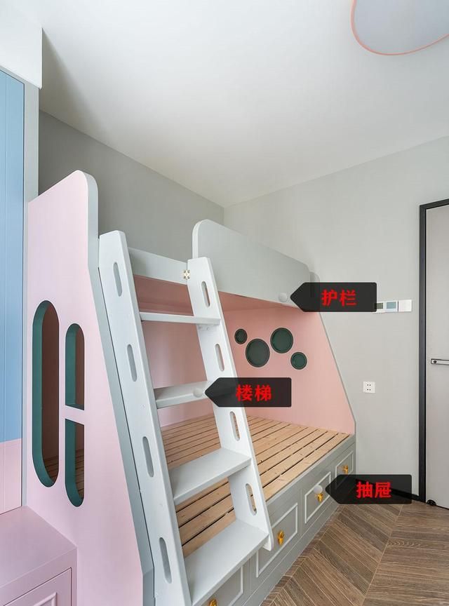 二胎来了也不怕!9㎡儿童房打组合式高低床,一房多用不火没道理