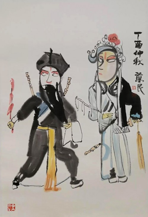 2020年度艺术名家推荐:刘万民|时间·空间|作品展|戏曲人物_新浪新闻